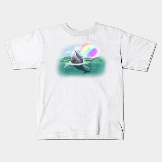 Whale-bow Kids T-Shirt by MiuSpot